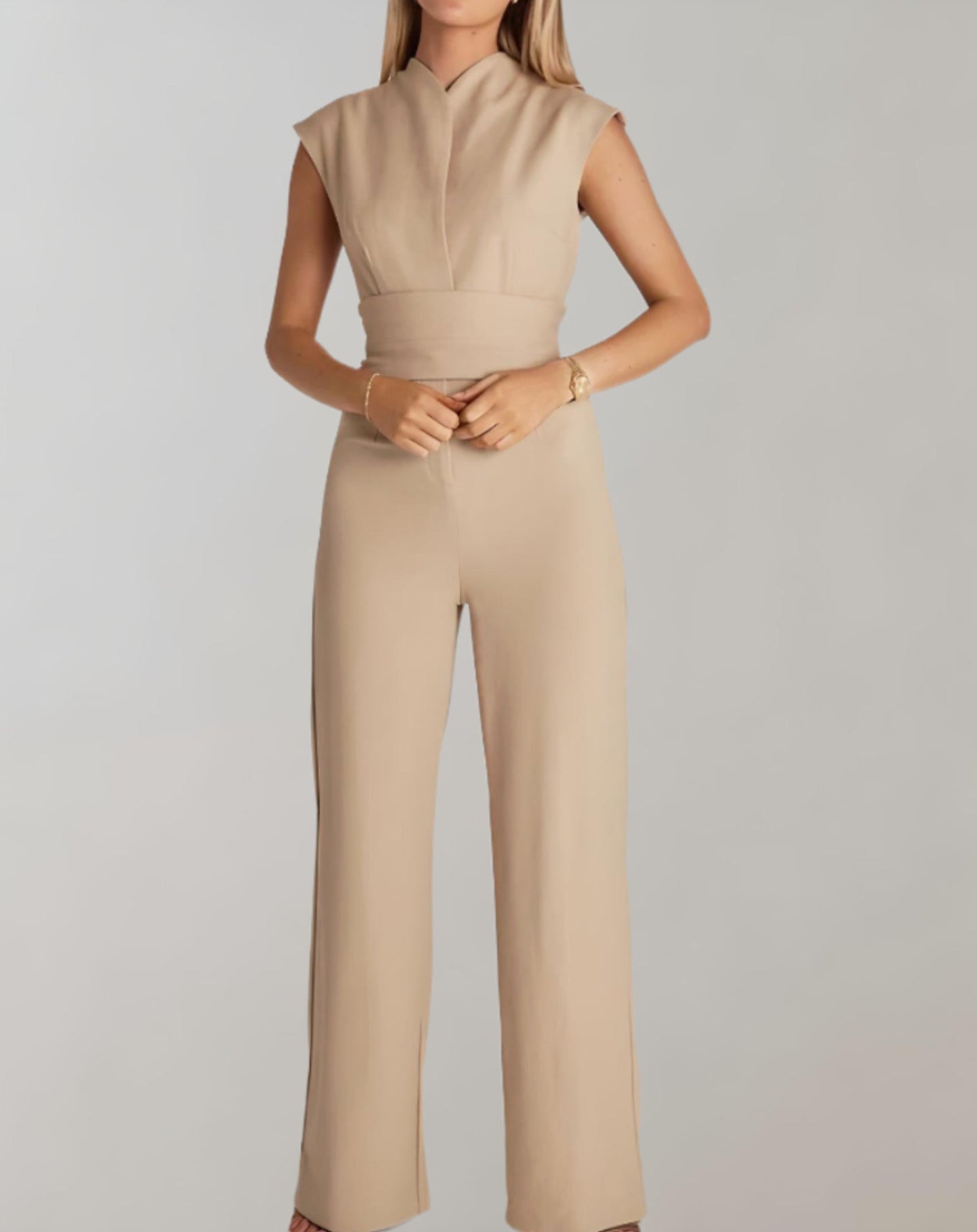 Ulvaine Jumpsuit | Elegant Wide-Leg Jumpsuit with Belt