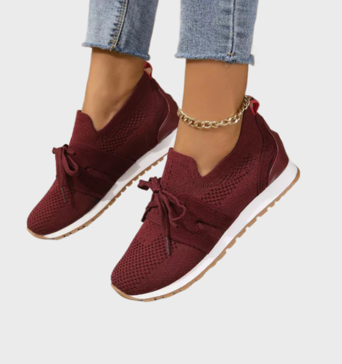 Umaya Shoes | Lace-Up Mesh Shoes for Women