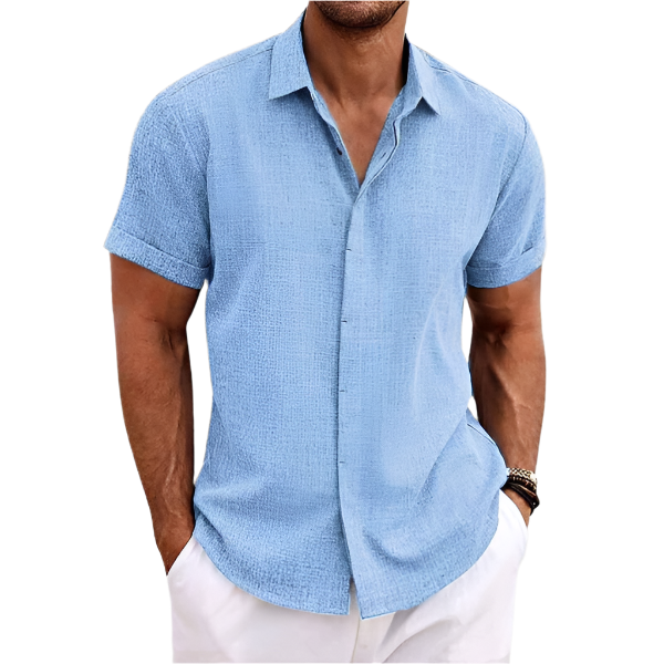 Bindi Shirt | Men’s Summer Polo Shirt with Light Texture and Short Sleeves