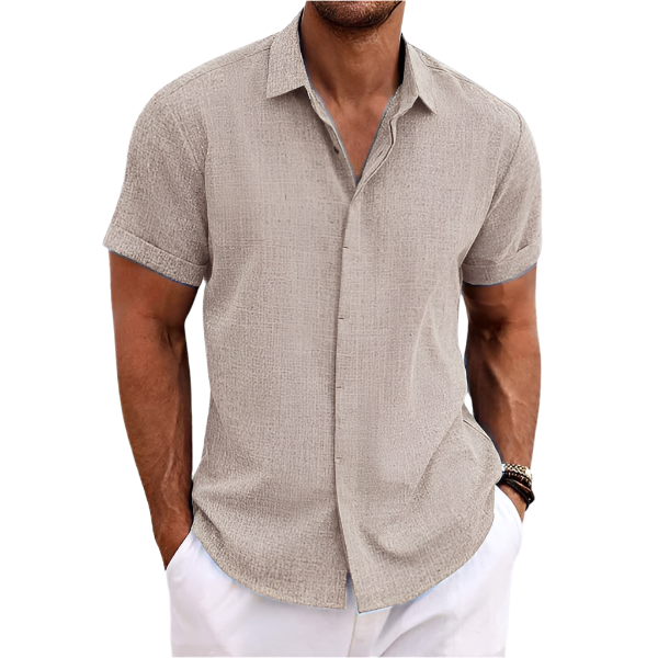 Bindi Shirt | Men’s Summer Polo Shirt with Light Texture and Short Sleeves