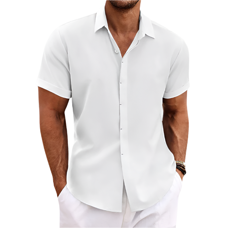 Bindi Shirt | Men’s Summer Polo Shirt with Light Texture and Short Sleeves