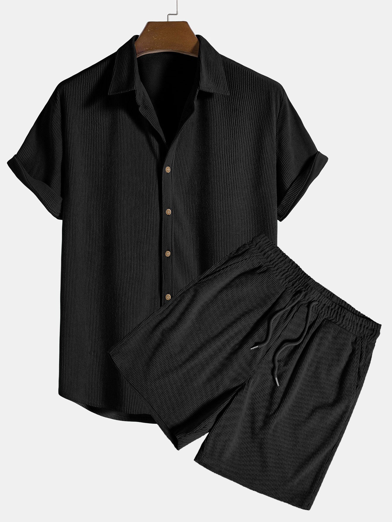 Brandon Set | Men’s Summer Set with Short Sleeve Shirt and Matching Shorts