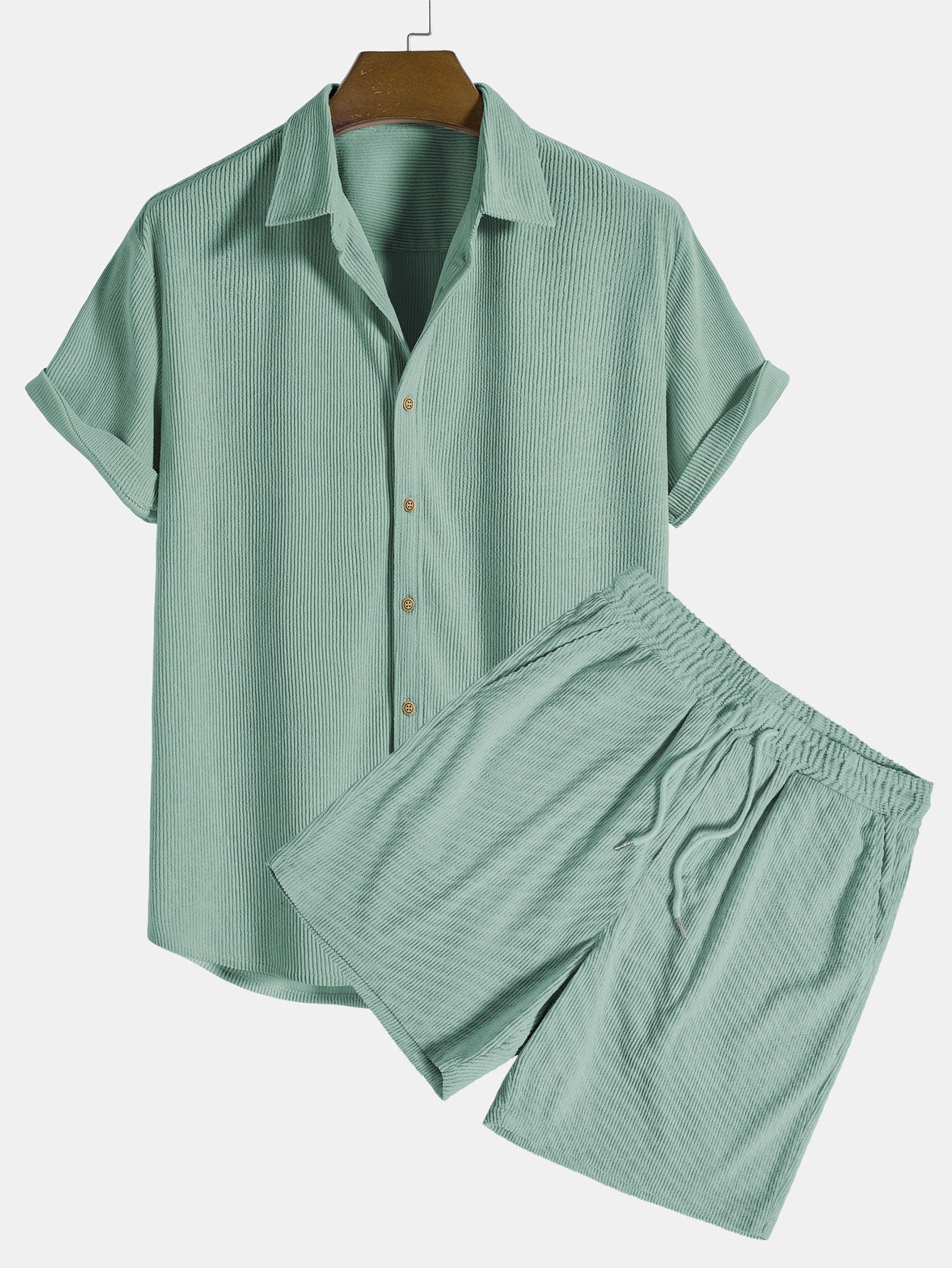 Brandon Set | Men’s Summer Set with Short Sleeve Shirt and Matching Shorts