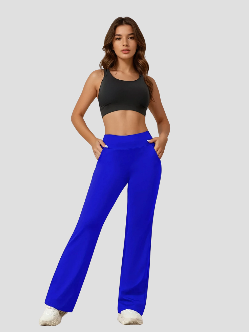 Caraleen Yoga Pants | High-Waisted Flared Workout Pants with Pockets