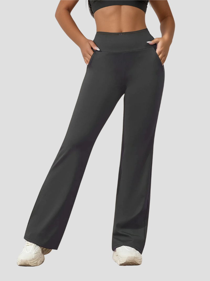 Caraleen Yoga Pants | High-Waisted Flared Workout Pants with Pockets