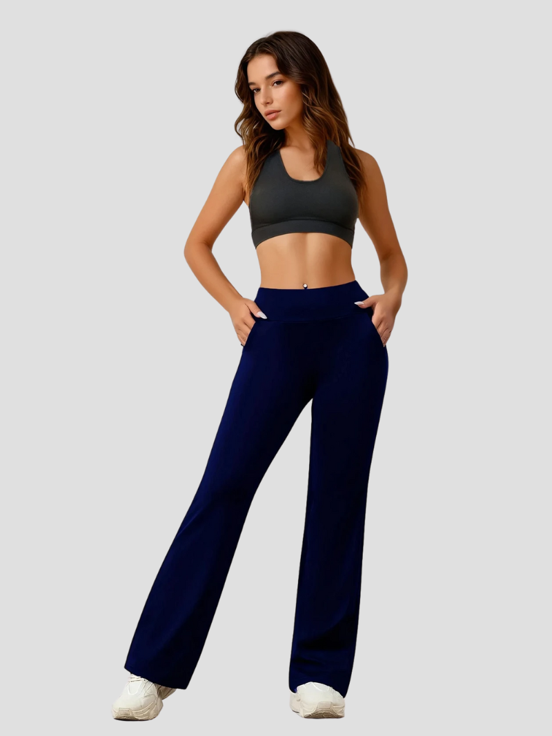 Caraleen Yoga Pants | High-Waisted Flared Workout Pants with Pockets
