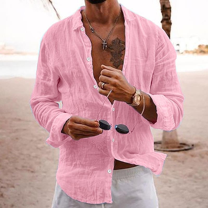 Wessley Shirt | Men’s Long-Sleeve Button-Up Linen Shirt