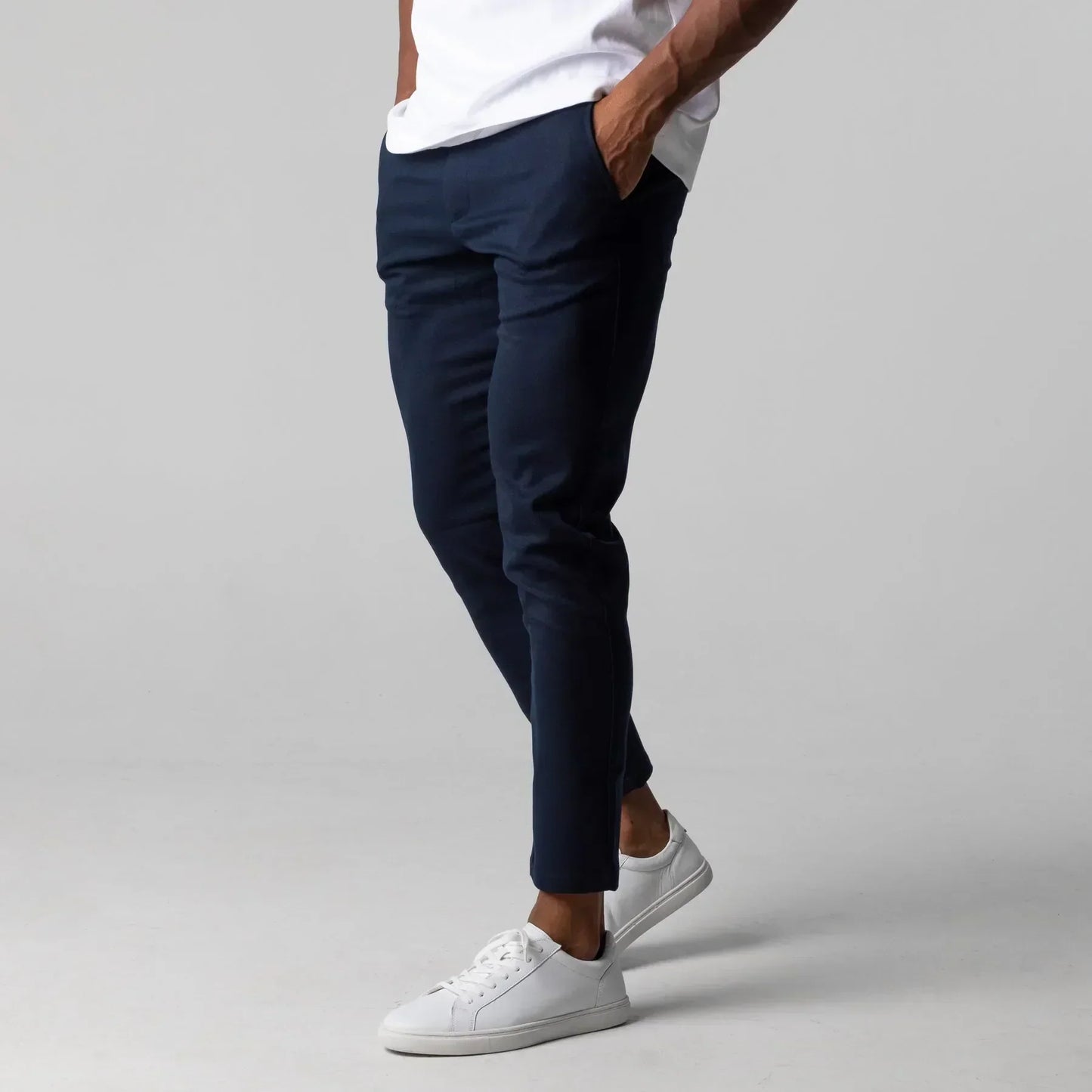 Wess Trousers | Men’s Stretch Skinny Chinos with Elastic Waist
