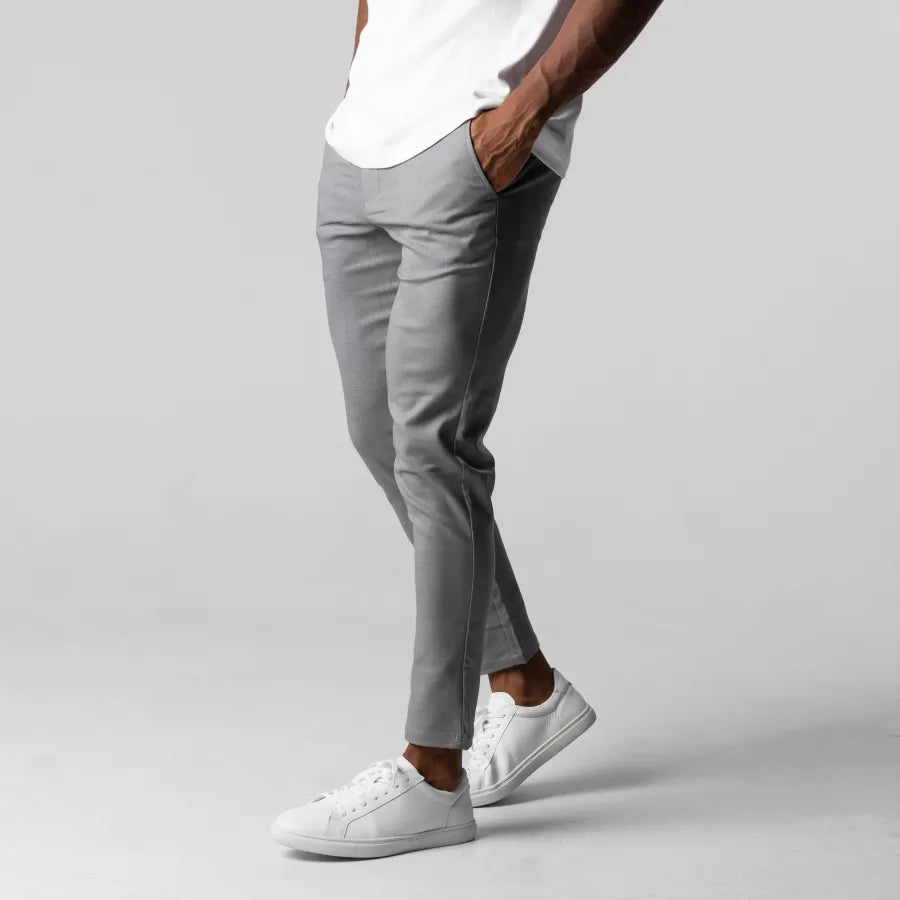 Wess Trousers | Men’s Stretch Skinny Chinos with Elastic Waist