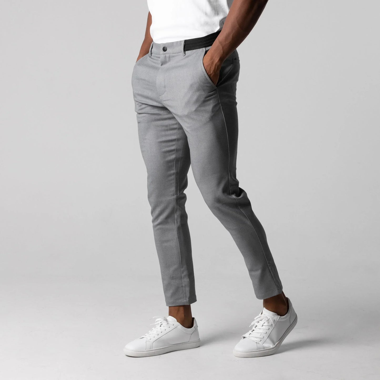 Wess Trousers | Men’s Stretch Skinny Chinos with Elastic Waist
