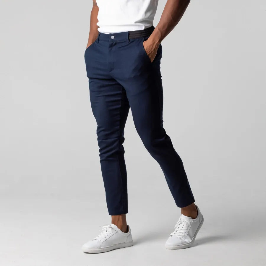 Wess Trousers | Men’s Stretch Skinny Chinos with Elastic Waist