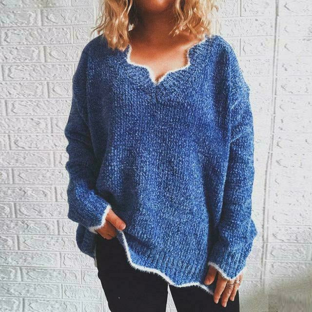 Novella Jumper | Women's Autumn Solid-Color Casual Jumper