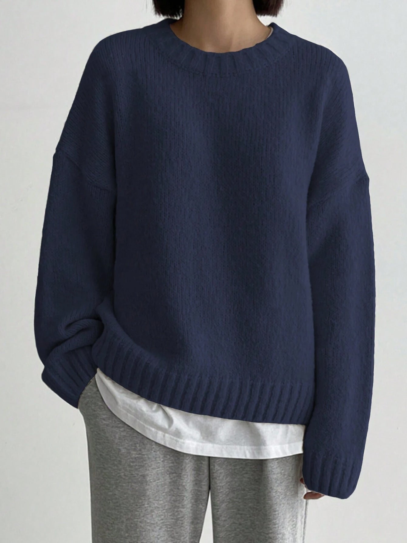 Qamari Jumper | Women's Autumn Oversized Crew Neck Knit Jumper