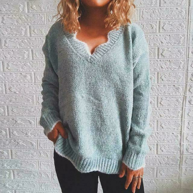 Novella Jumper | Women's Autumn Solid-Color Casual Jumper