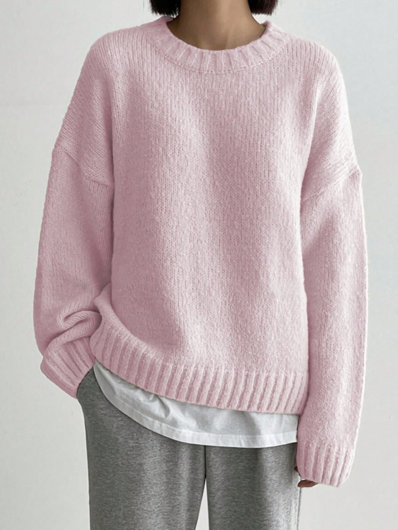 Qamari Jumper | Women's Autumn Oversized Crew Neck Knit Jumper