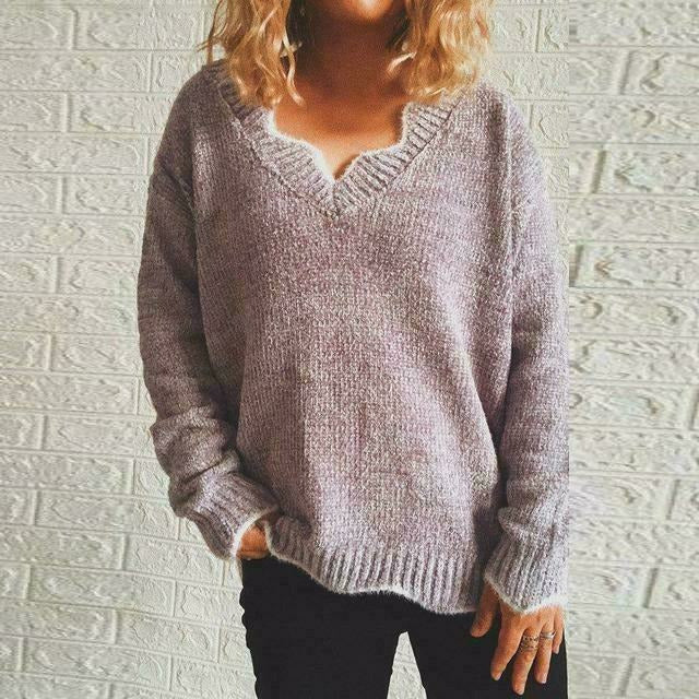 Novella Jumper | Women's Autumn Solid-Color Casual Jumper