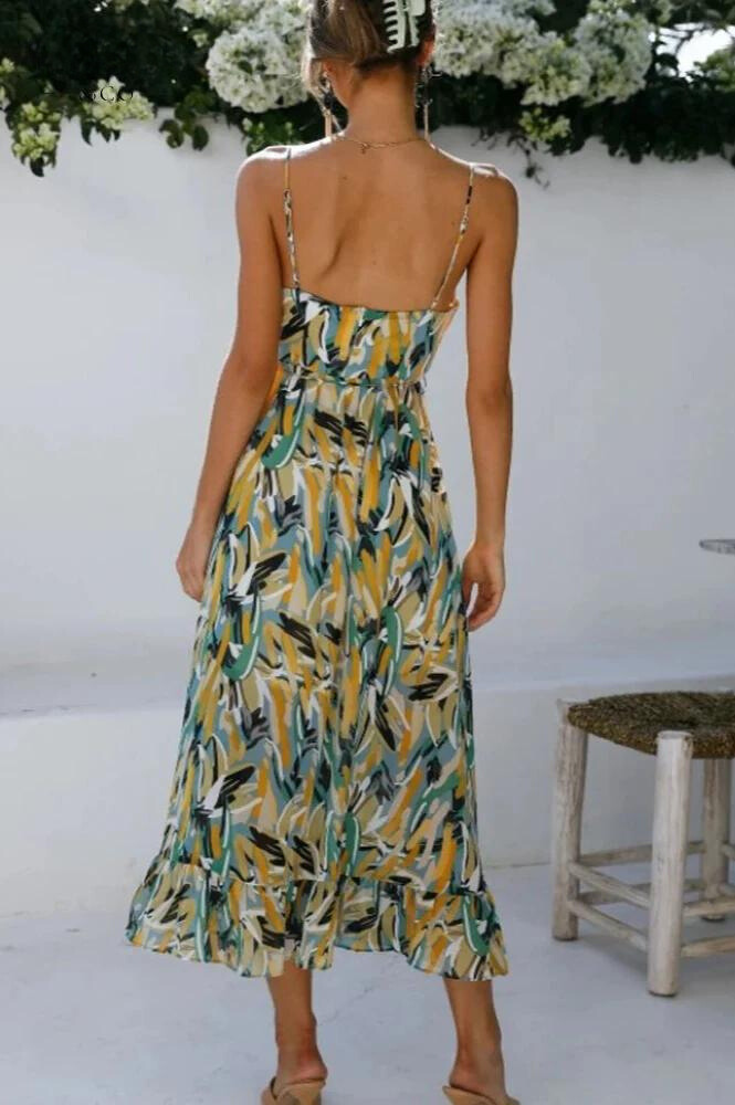 Zaynah Summer Dress | Women’s Colourful Lightweight Flowy Dress for Warm Days