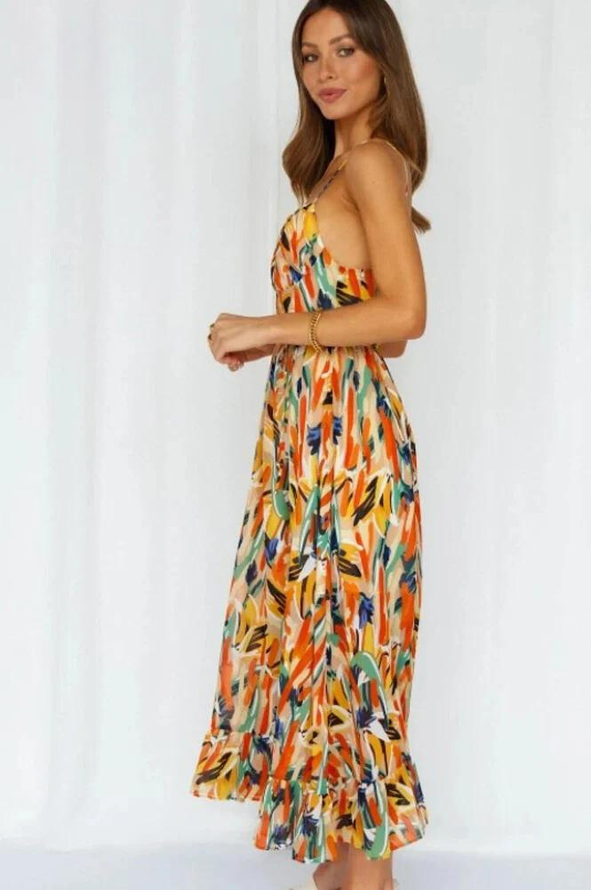 Zaynah Summer Dress | Women’s Colourful Lightweight Flowy Dress for Warm Days