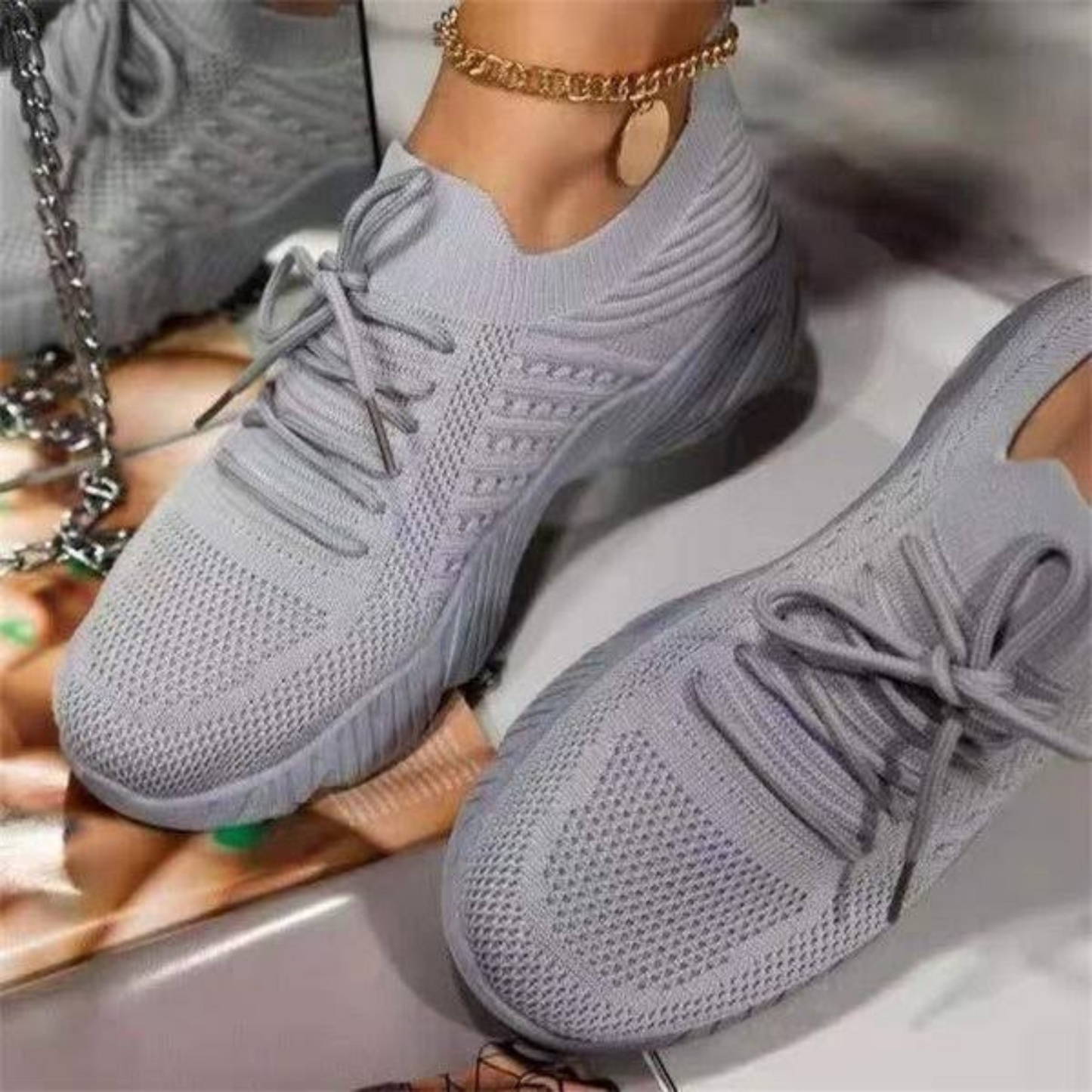 Yeliz Shoes | Women’s Lightweight Lace-Up Shoes with Soft Sole