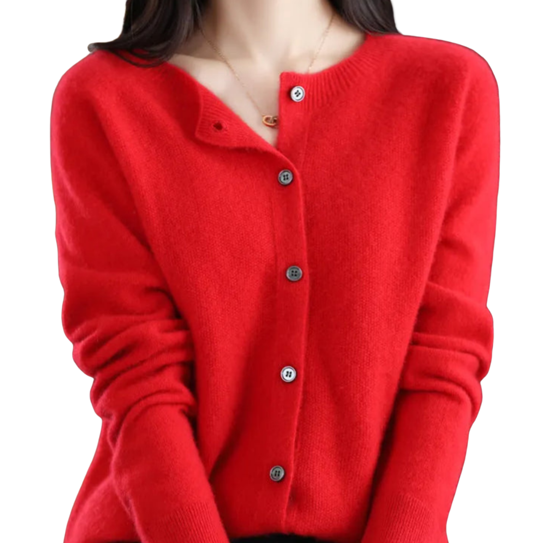 Gudelia Cardigan | Pure Merino Wool Soft Knit Sweater