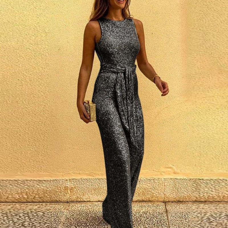 Bettina Jumpsuit | Glitter One-Piece Party Jumpsuit for Women