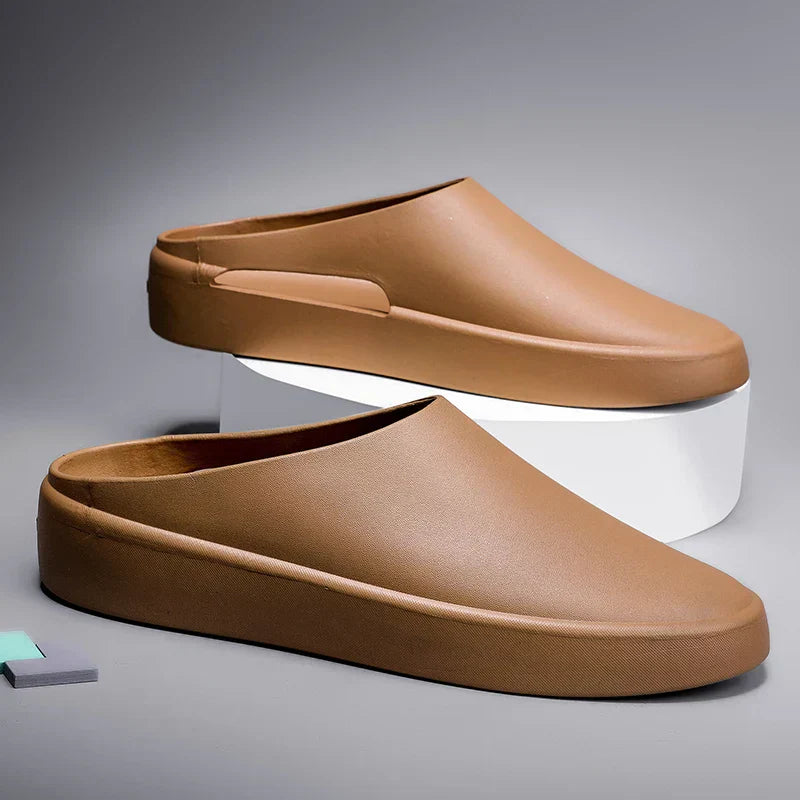 Basil Slippers | Waterproof Men’s Slip-On Slippers with Cushioned Sole for Indoor