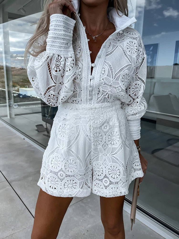 Zaina Summer Set | Women’s Boho Two-Piece Crop Top & Wide-Leg Trousers