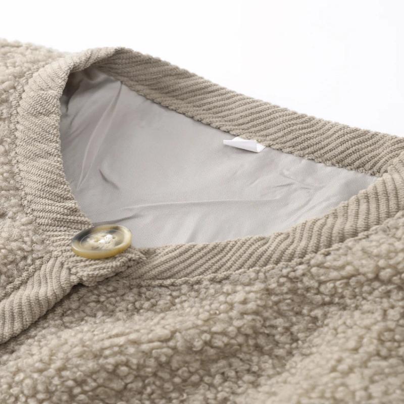 Raisa Cardigan | Women's Autumn Fluffy Knit Cardigan with Decorative Buttons