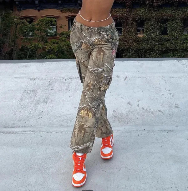 Weslyn Jeans | Baggy Camo Cargo Streetwear Pants