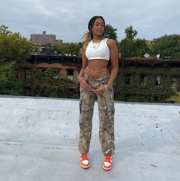 Weslyn Jeans | Baggy Camo Cargo Streetwear Pants