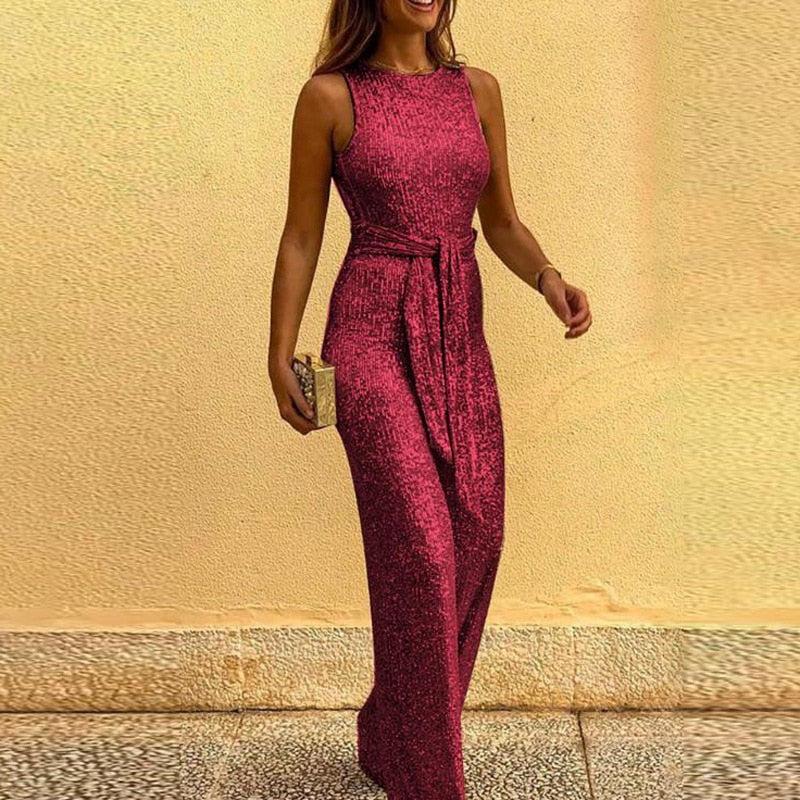 Bettina Jumpsuit | Glitter One-Piece Party Jumpsuit for Women