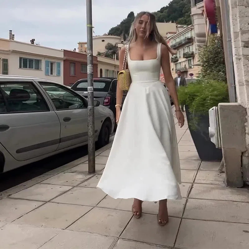 Wafaa Dress | Timeless Midi Dress for Women