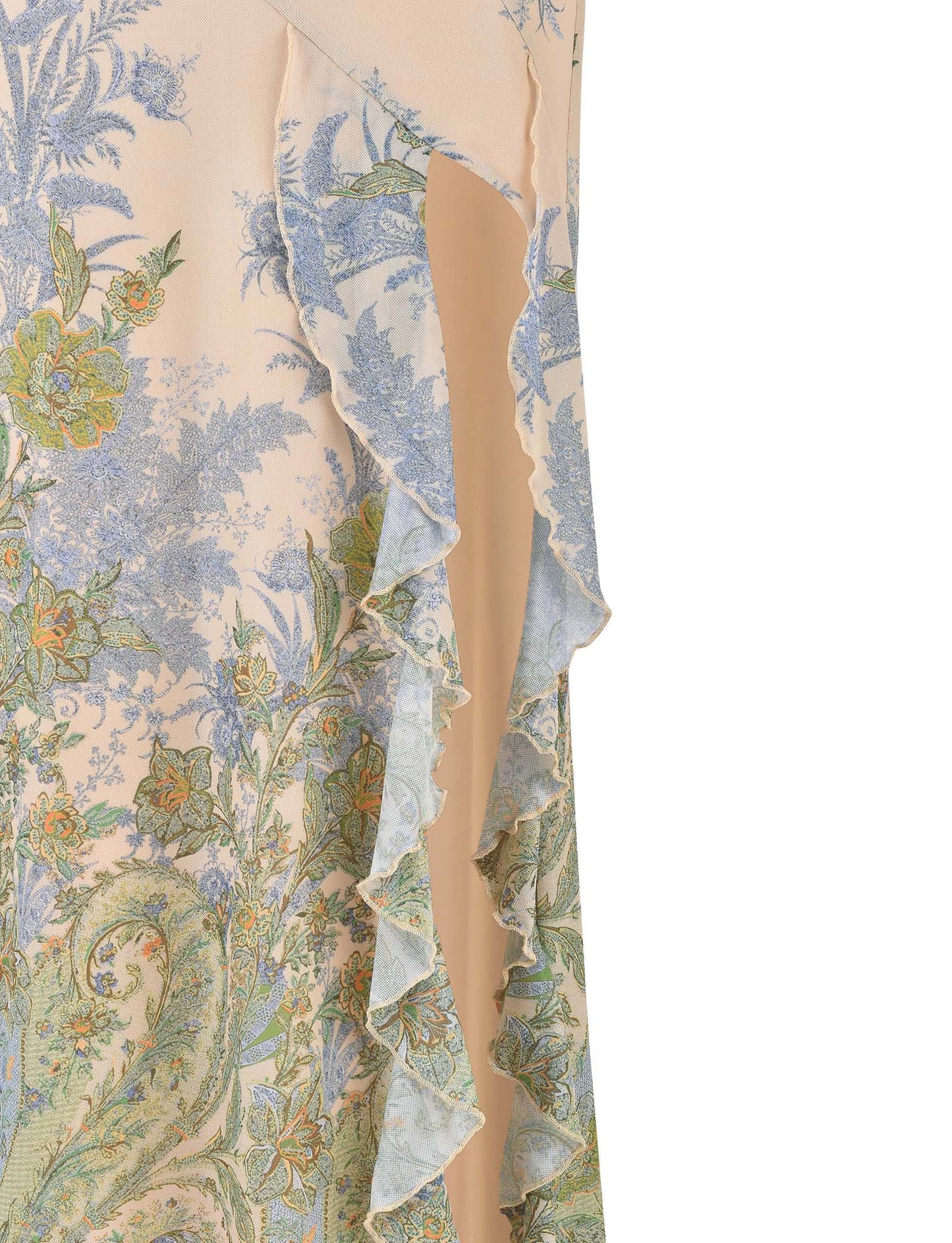 Cadrienne Maxi Dress | Strapless Floral Bodycon Maxi Dress with Side Slit for Women