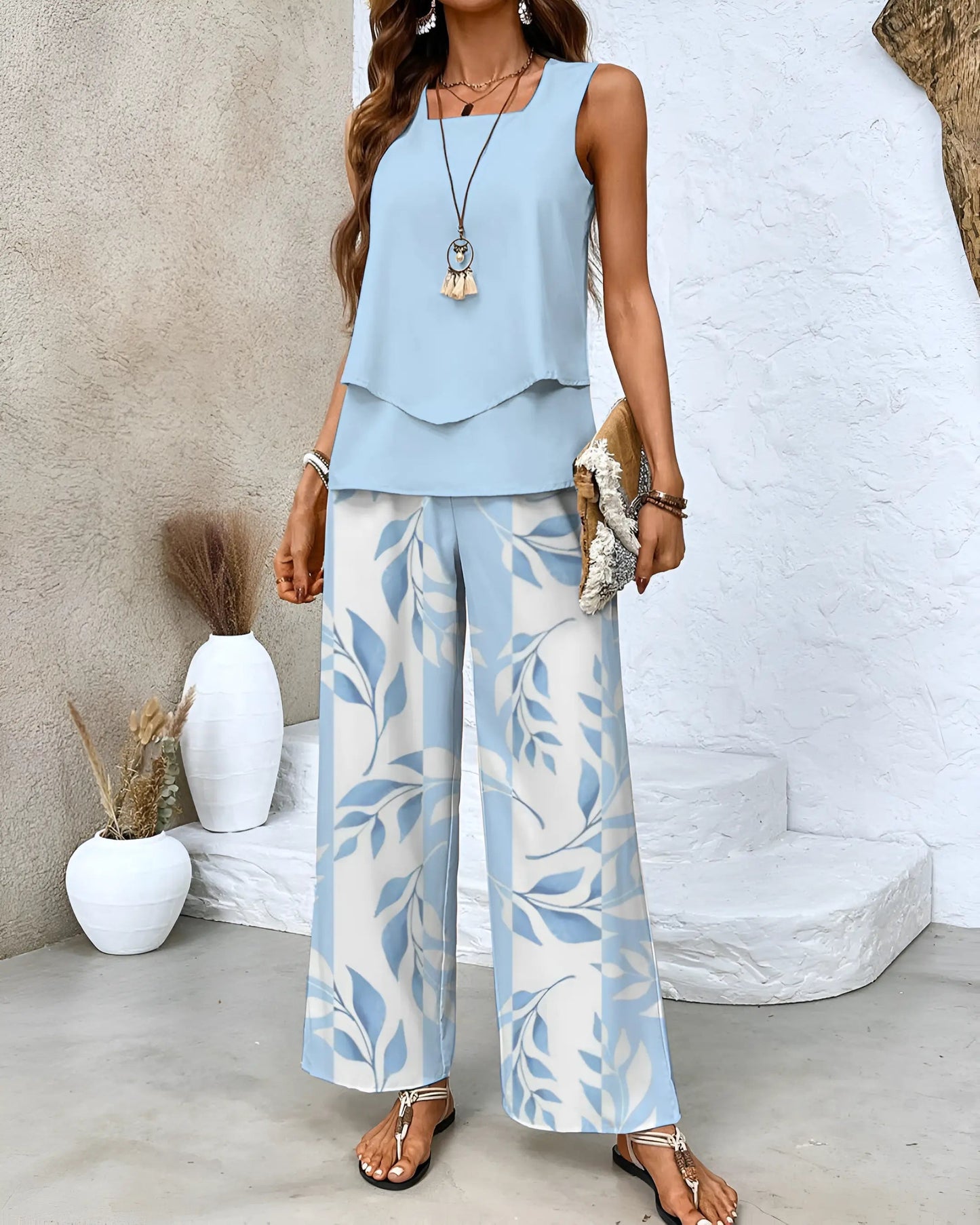 Xamirah Two Piece Set | Chic Lightweight Summer Co-ord for Women