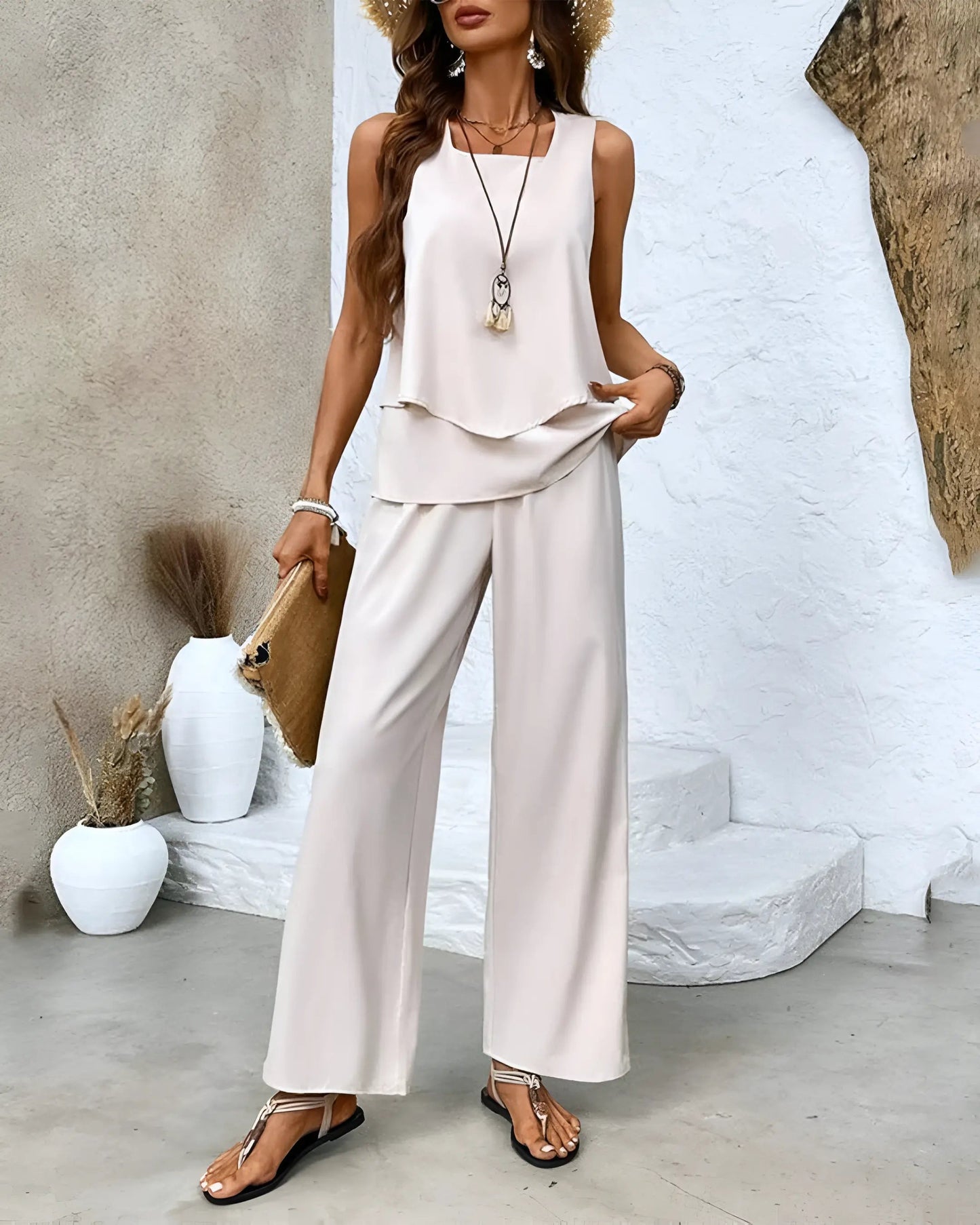 Xamirah Two Piece Set | Chic Lightweight Summer Co-ord for Women