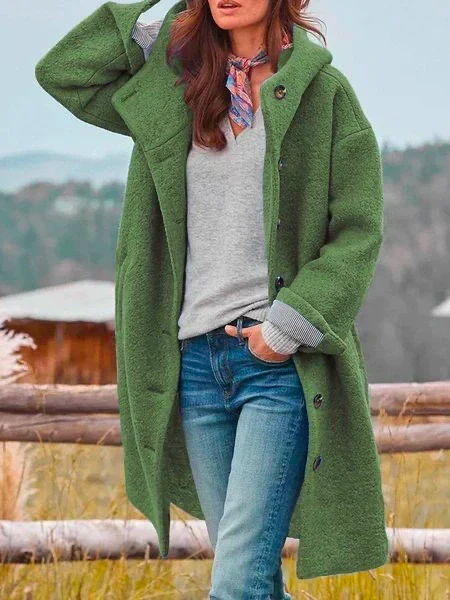 Eula Coat | Oversized Wool Long Coat