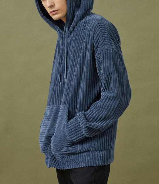Salma Hoodie | Unisex Autumn Corduroy Sweatshirt