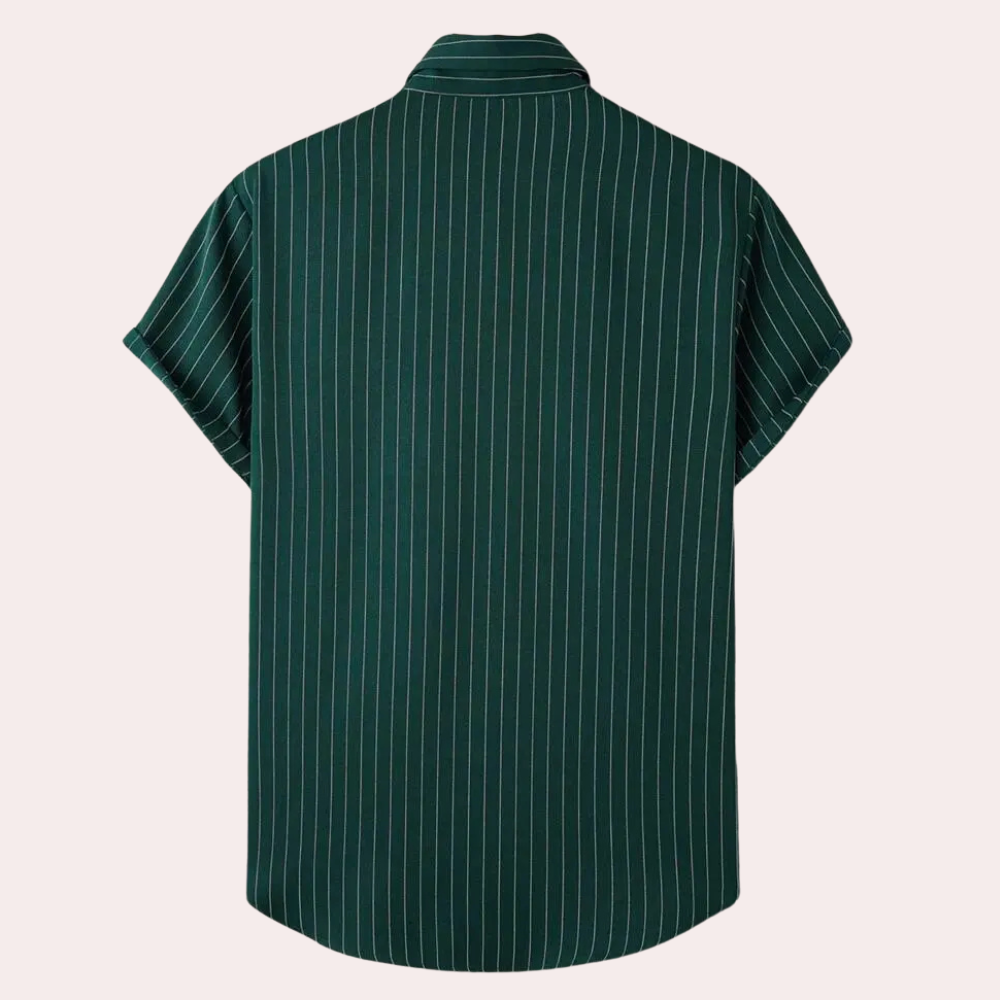 Gideon Shirt | Classic Striped Cotton Men's Shirt