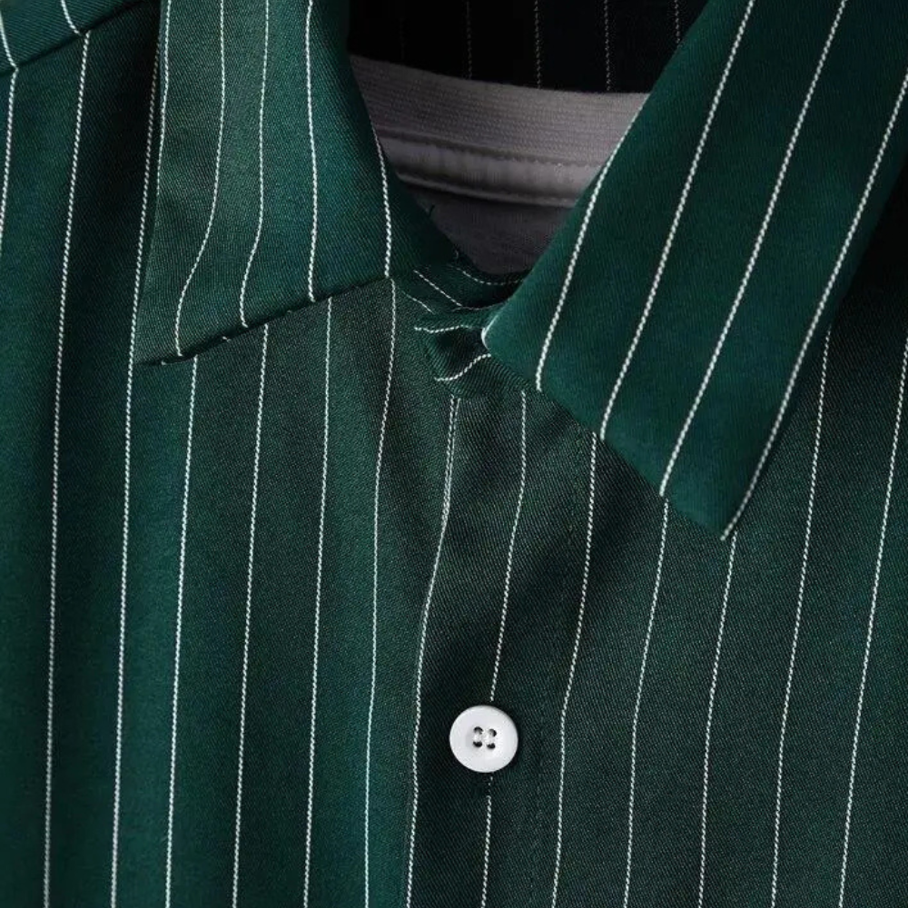 Gideon Shirt | Classic Striped Cotton Men's Shirt