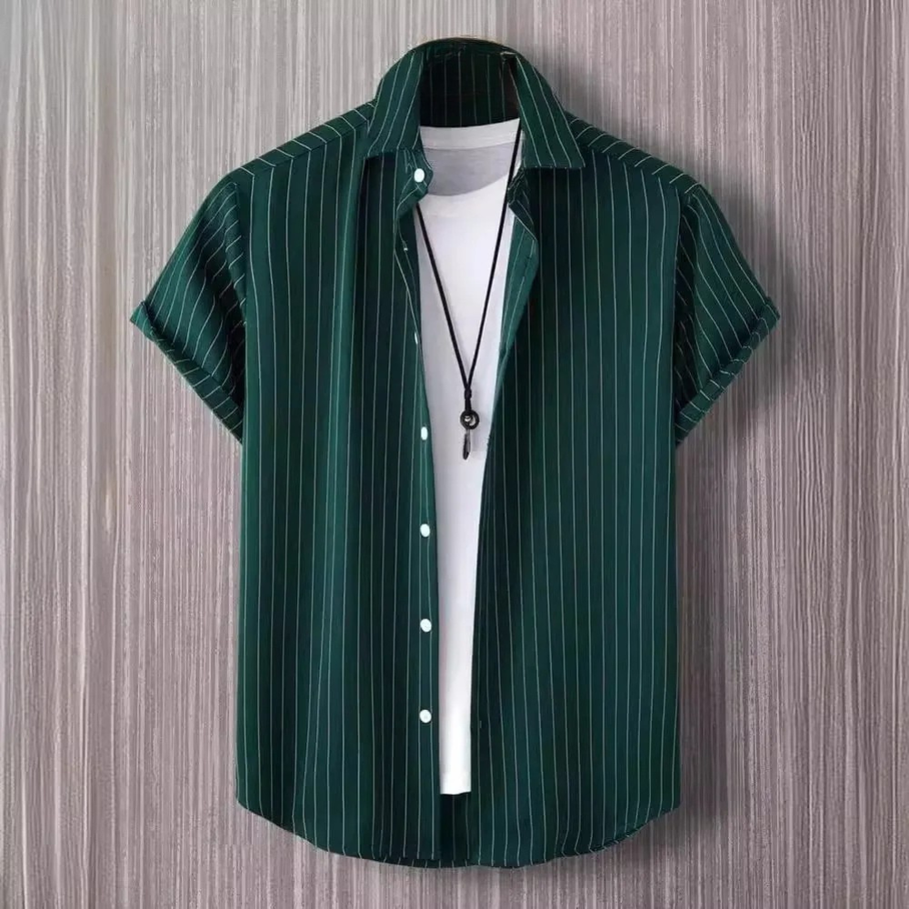 Gideon Shirt | Classic Striped Cotton Men's Shirt