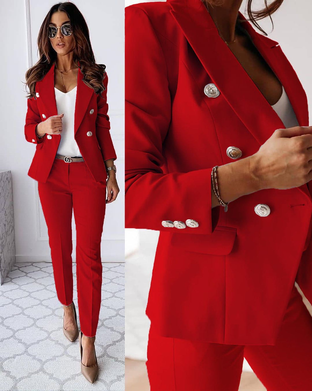 Wyette Suit | Elegant 2-Piece Women's Suit with Blazer & Trousers
