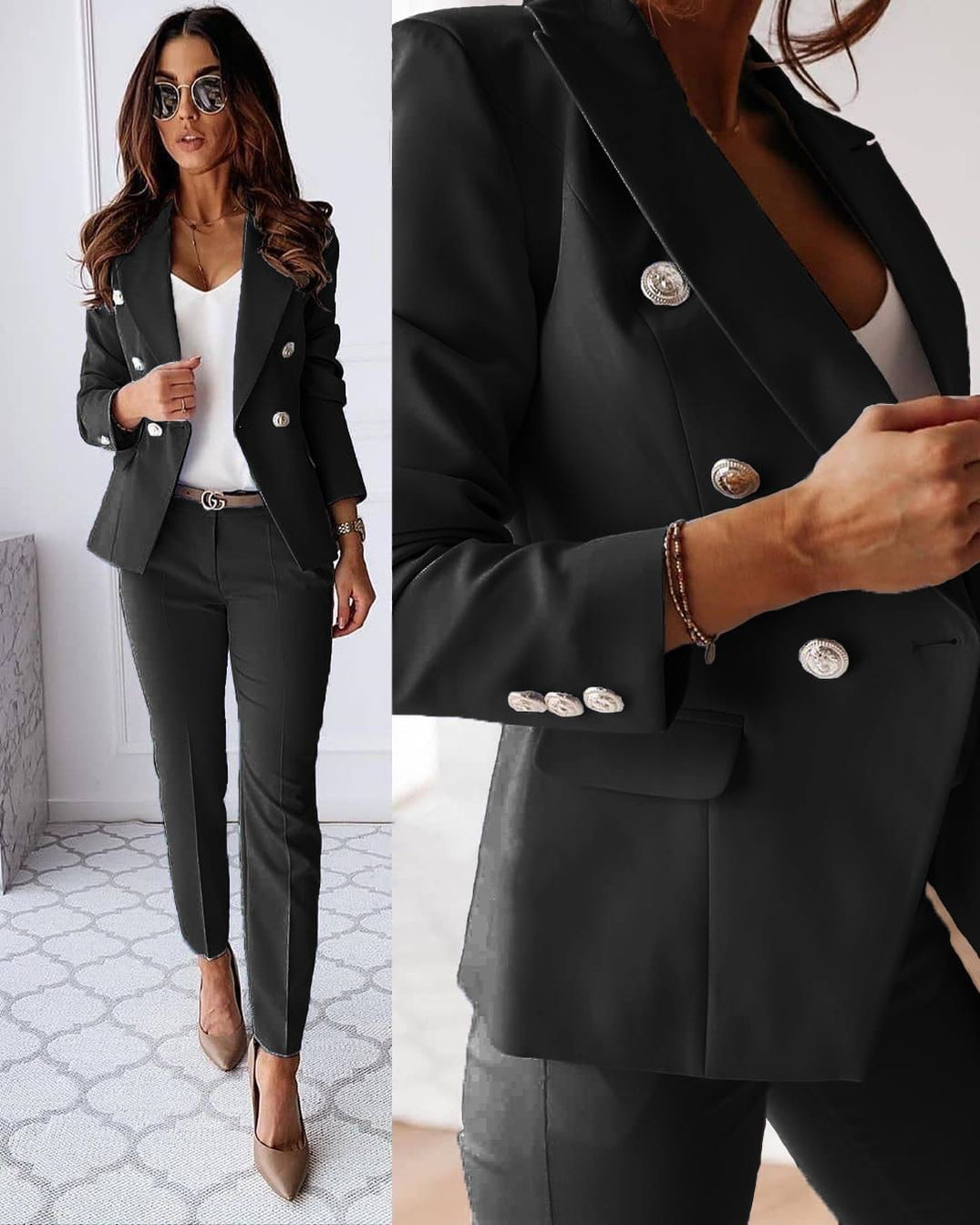 Wyette Suit | Elegant 2-Piece Women's Suit with Blazer & Trousers