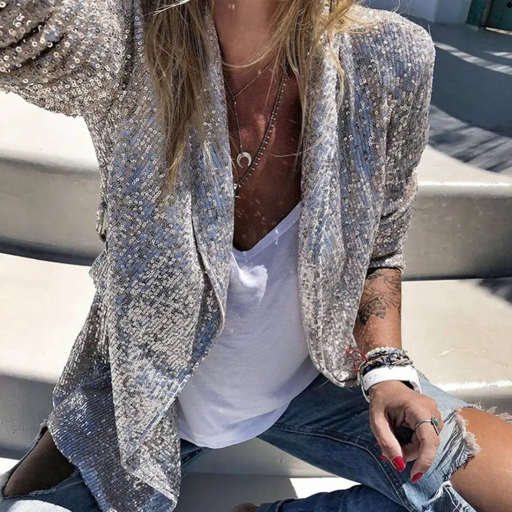 Rosemary Blazer | Women’s Autumn Sparkling Sequin Blazer