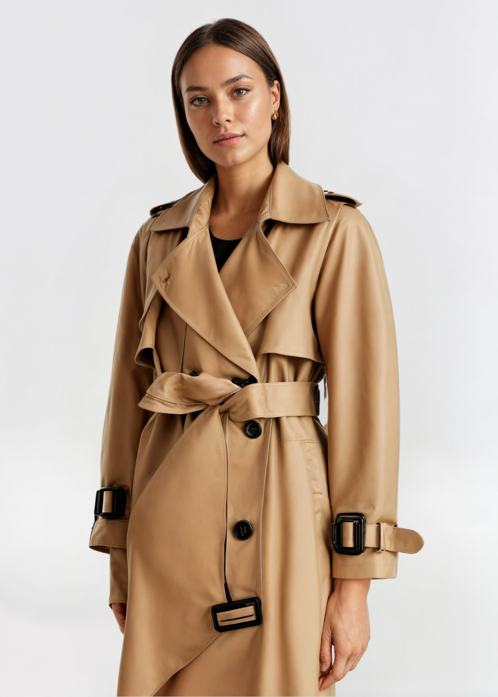 Raegan Trench Coat | Women's Autumn Classic Double-Breasted Trench Coat