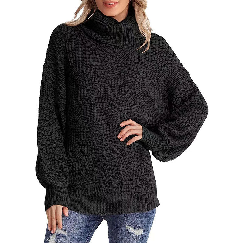 Philly Jumper | Women's Winter Cable Knit Turtleneck Jumper