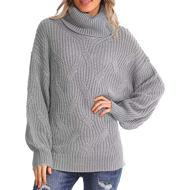 Philly Jumper | Women's Winter Cable Knit Turtleneck Jumper