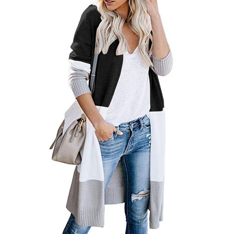 Paola Cardigan | Women's Spring Colour Block Open Front Knit Cardigan