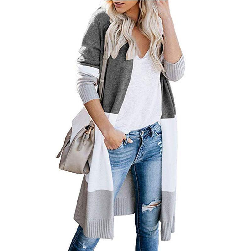 Paola Cardigan | Women's Spring Colour Block Open Front Knit Cardigan
