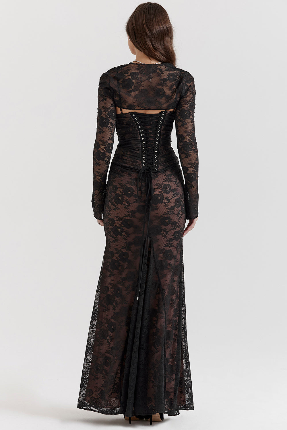 Baylee Dress | Lace Maxi Dress for Women with Thin Straps and Elegant Flow