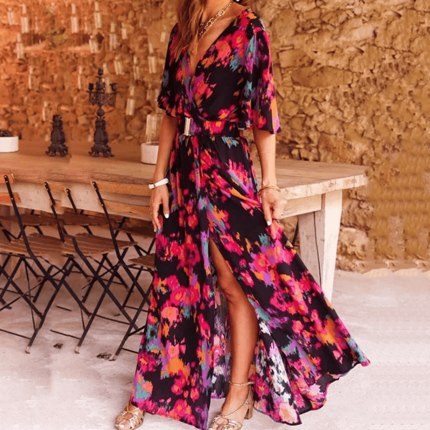 Whitney Dress | Flowy Midi Dress for Women
